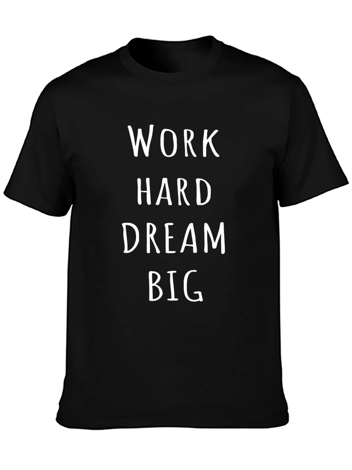 Work Hard Dream Big Black Graphic Tee product image 3