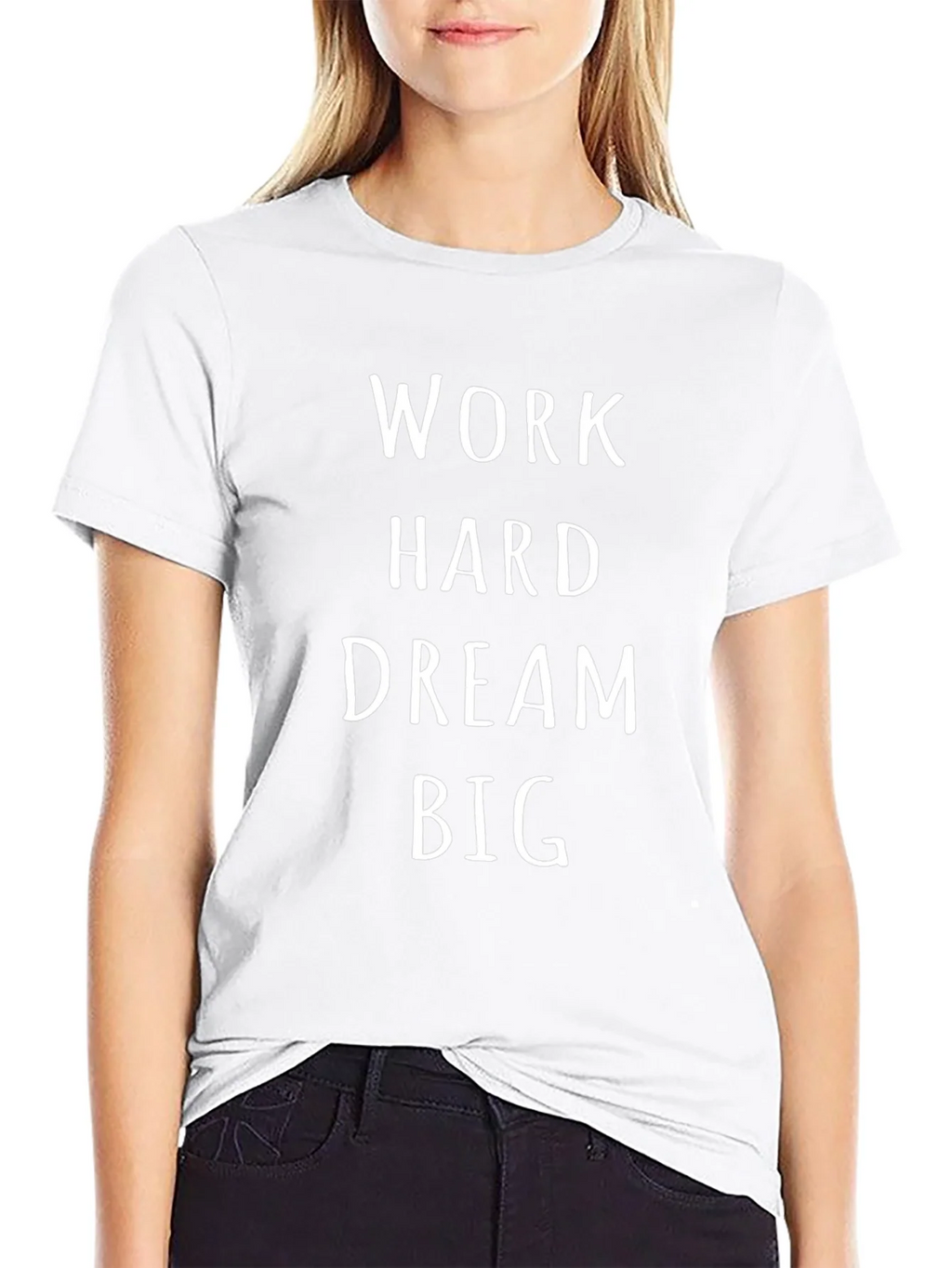 Work Hard Dream Big Black Graphic Tee product image 8