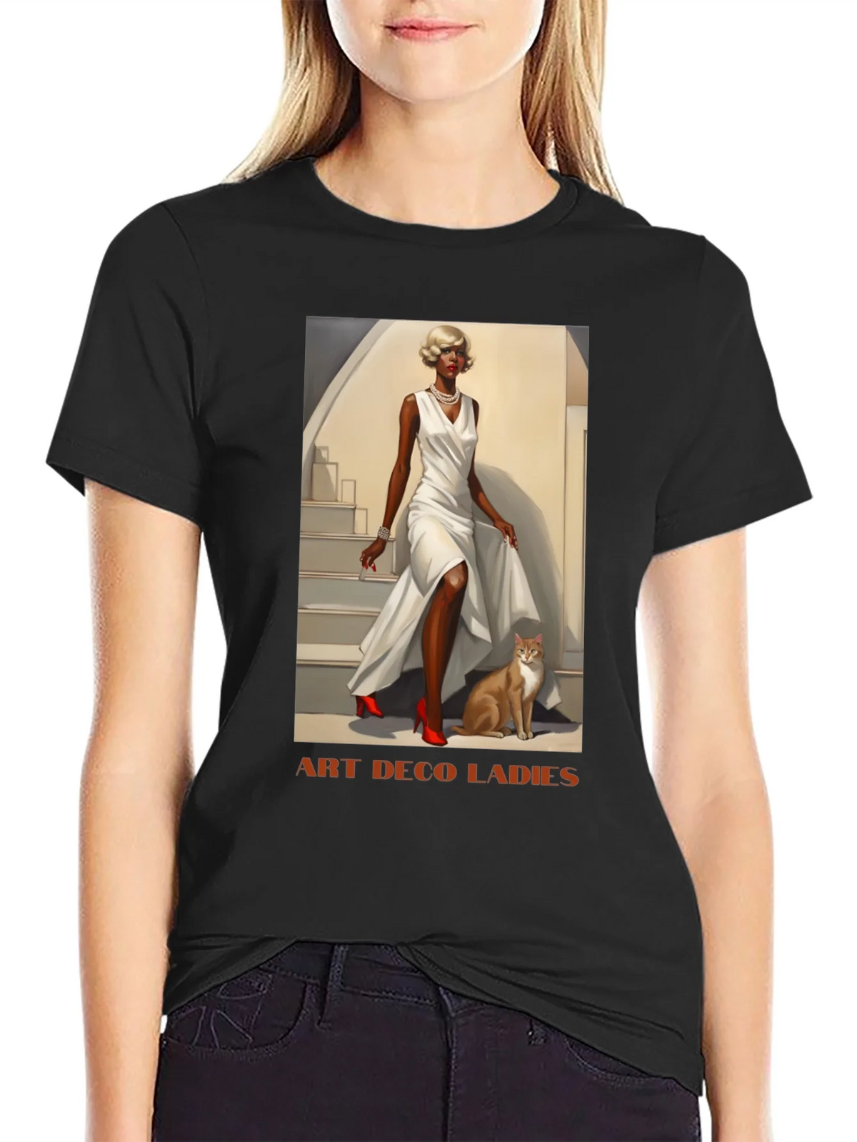 Art Deco Ladies Graphic T-Shirt product image 2