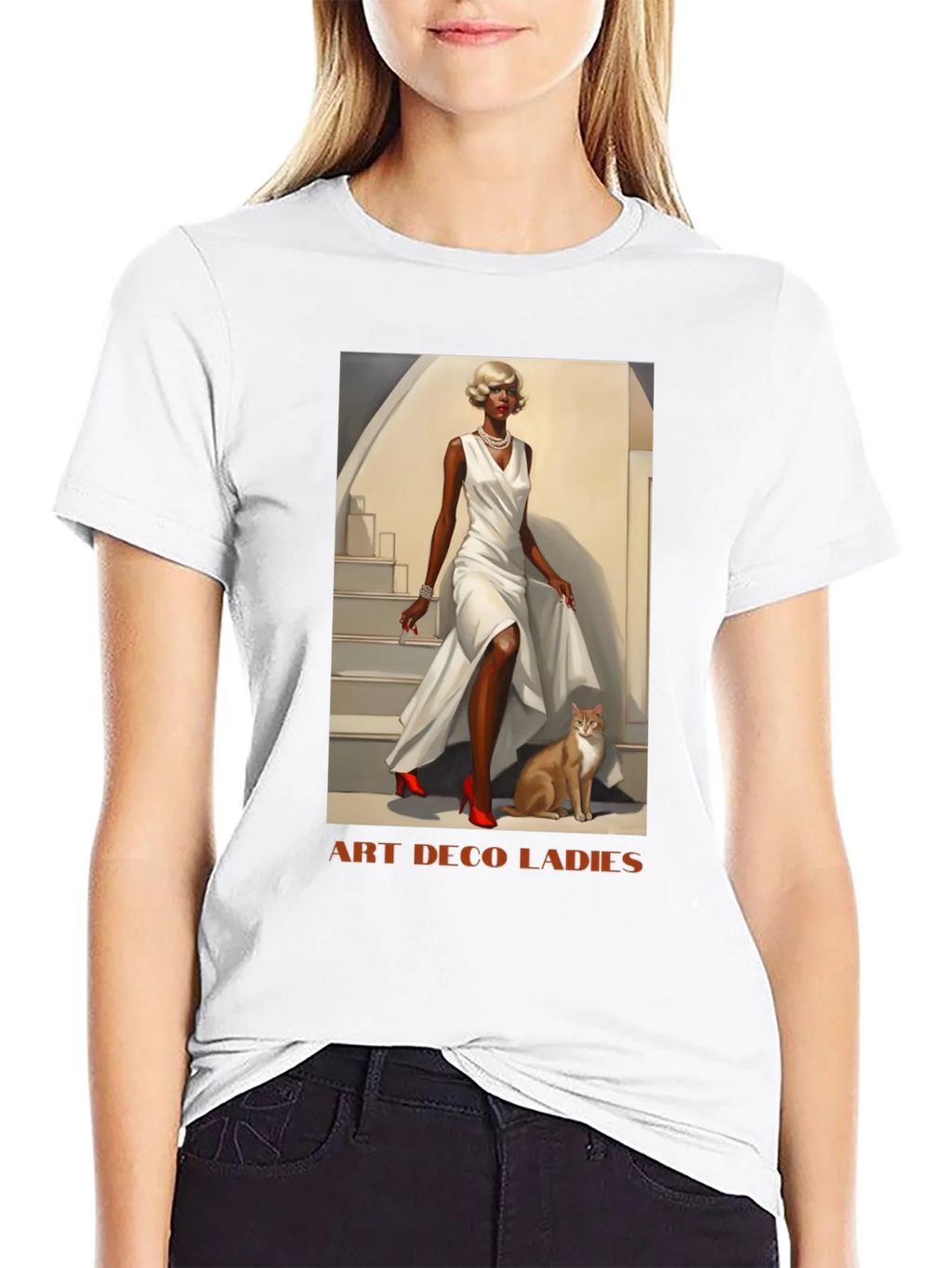 Art Deco Ladies Graphic T-Shirt product image 8