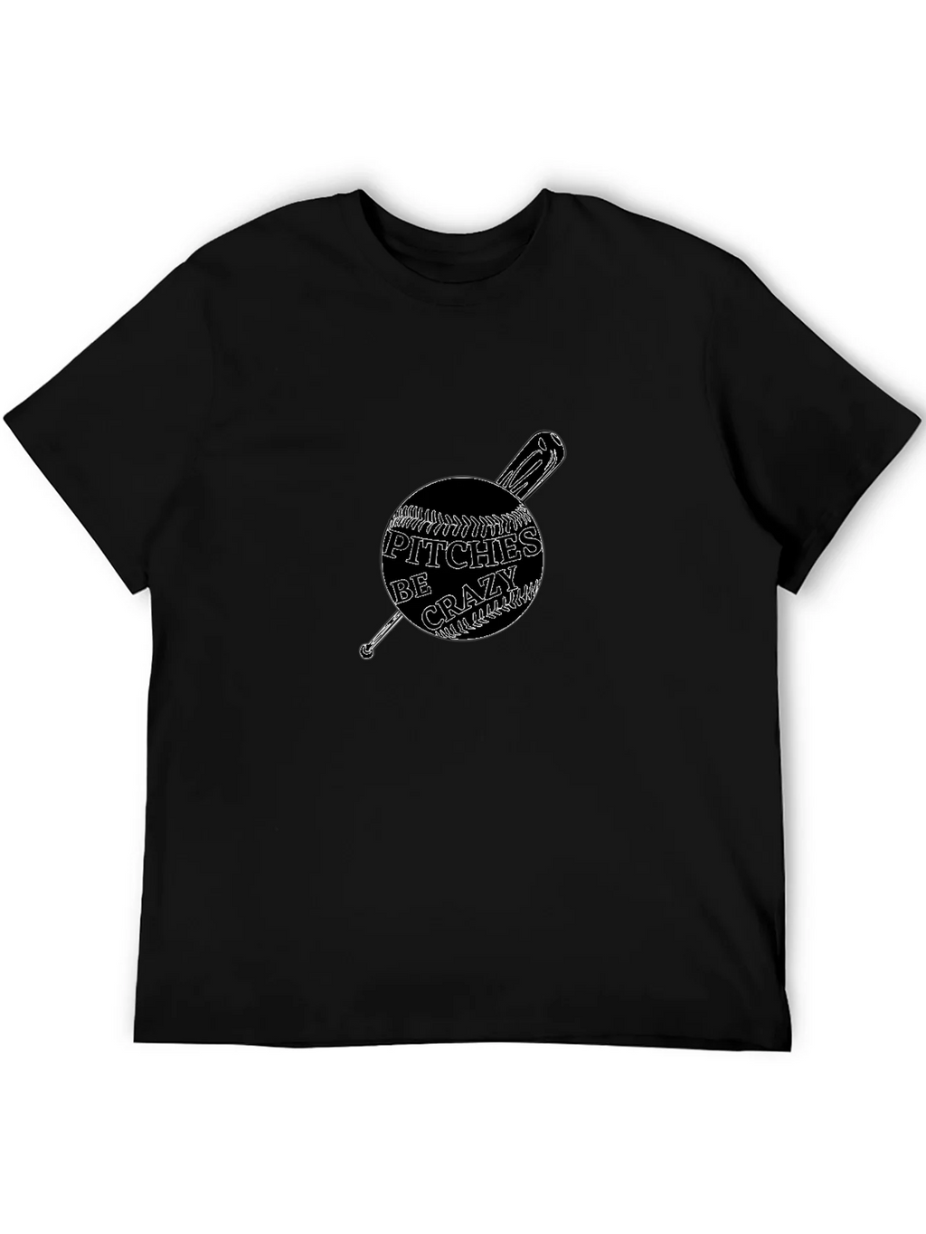 Crazy Pitches Baseball Graphic T-Shirt product image 4