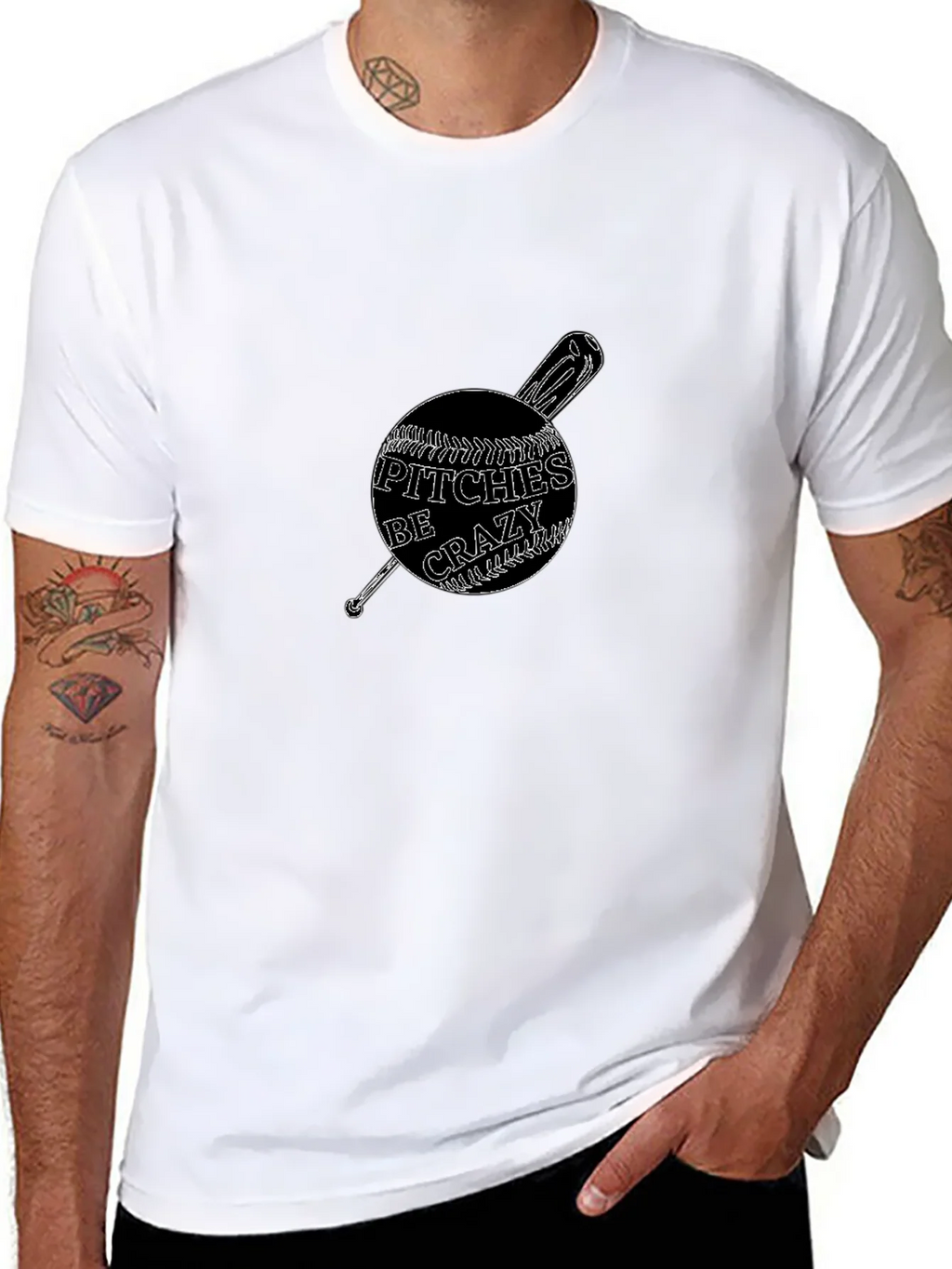 Crazy Pitches Baseball Graphic T-Shirt product image 6