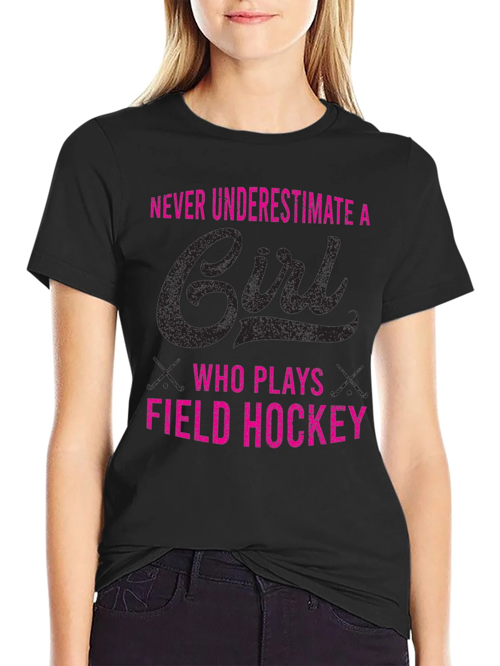 Field Hockey Girls Tee - Never Underestimate product image 2
