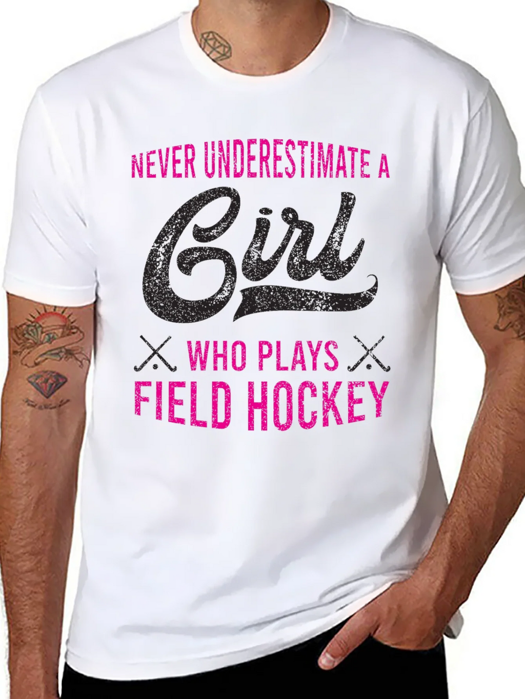 Field Hockey Girls Tee - Never Underestimate product image 7