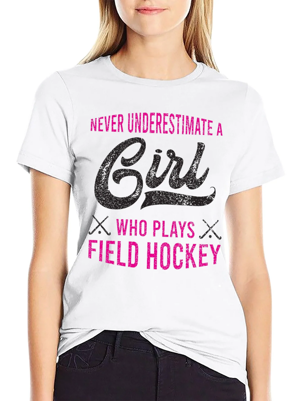 Field Hockey Girls Tee - Never Underestimate product image 8