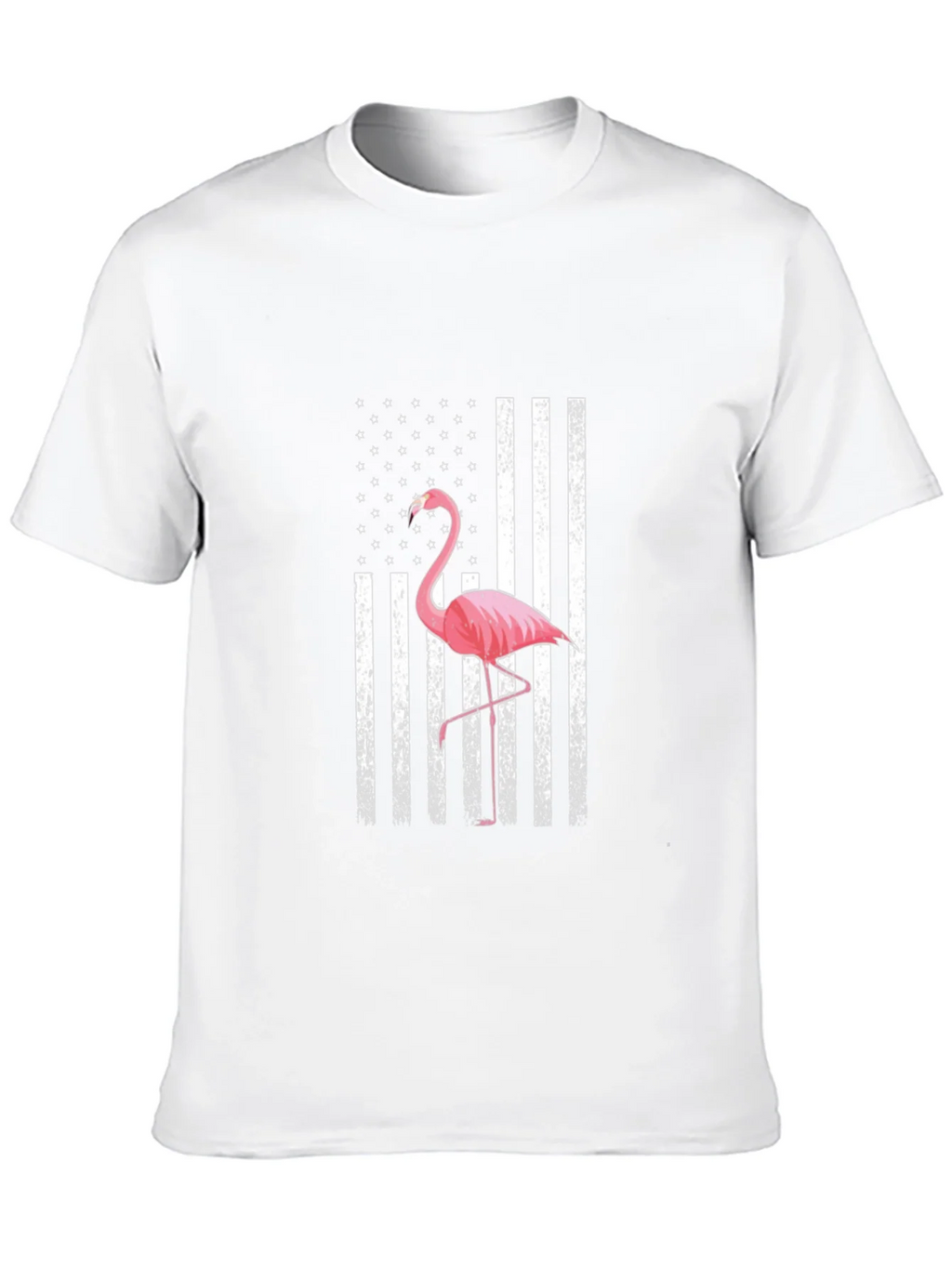 Flamingo American Flag Graphic T-Shirt product image 9
