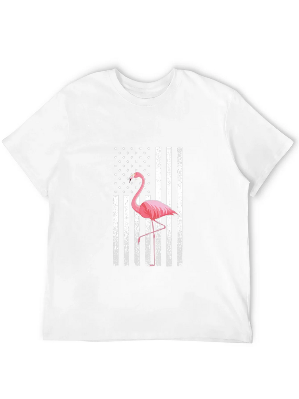 Flamingo American Flag Graphic T-Shirt product image 10
