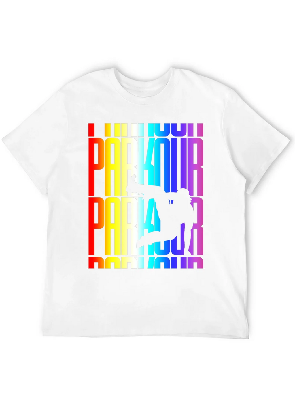 Rainbow Parkour Graphic Tee - Black product image 11