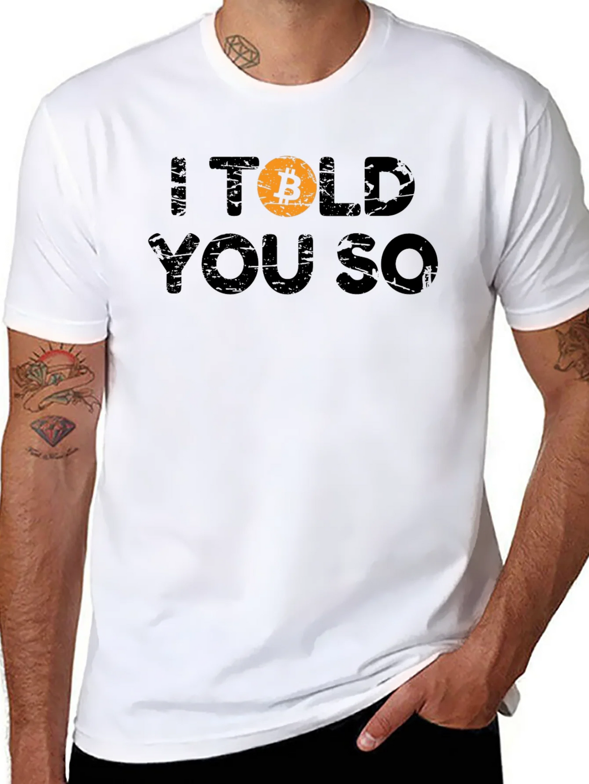 Bitcoin Crypto I Told You So Black T-Shirt product image 7
