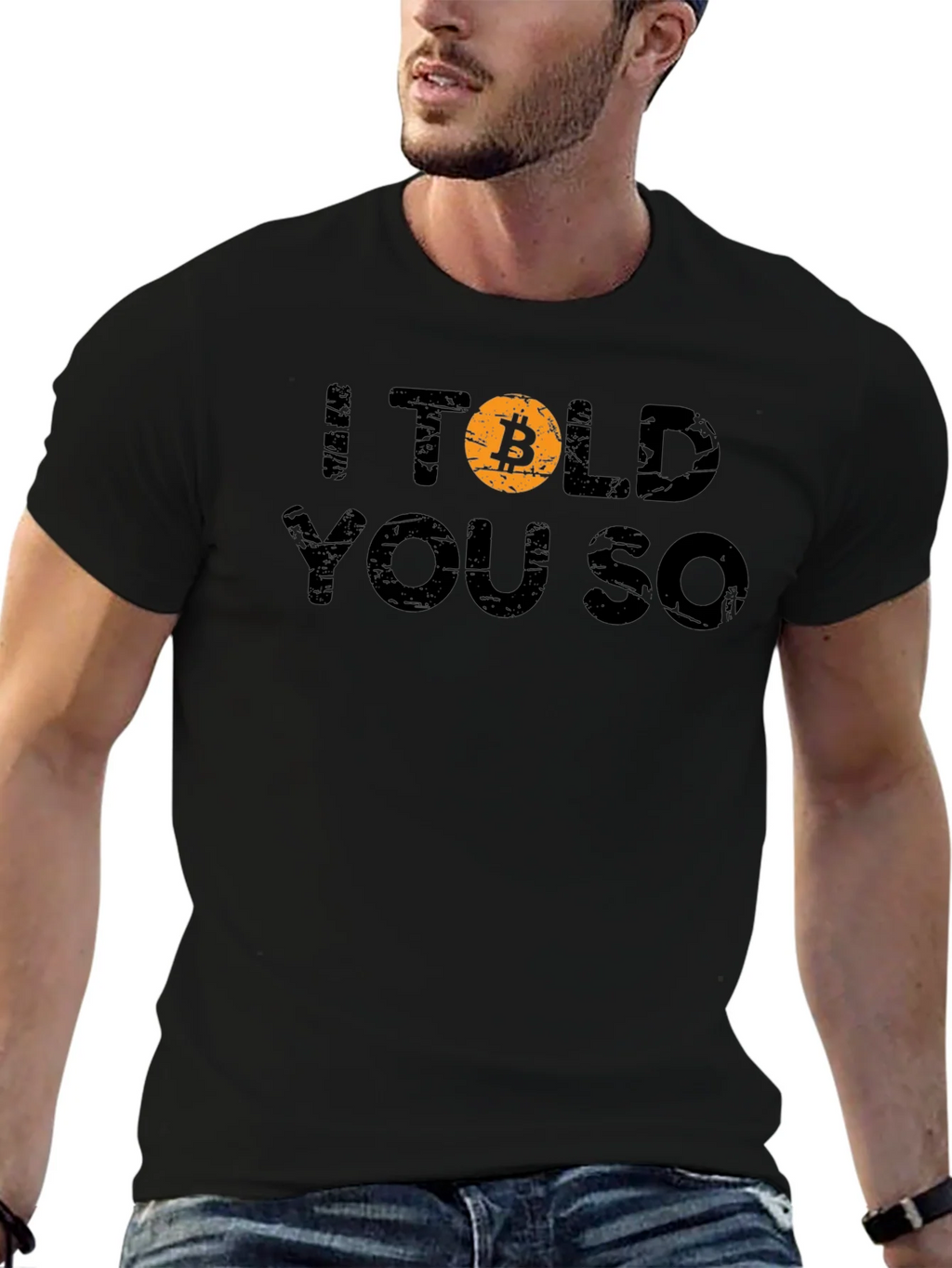 Bitcoin Crypto I Told You So Black T-Shirt product image 6