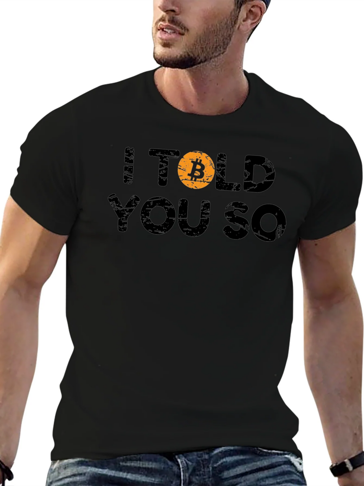 Bitcoin Crypto I Told You So Black T-Shirt product image 6