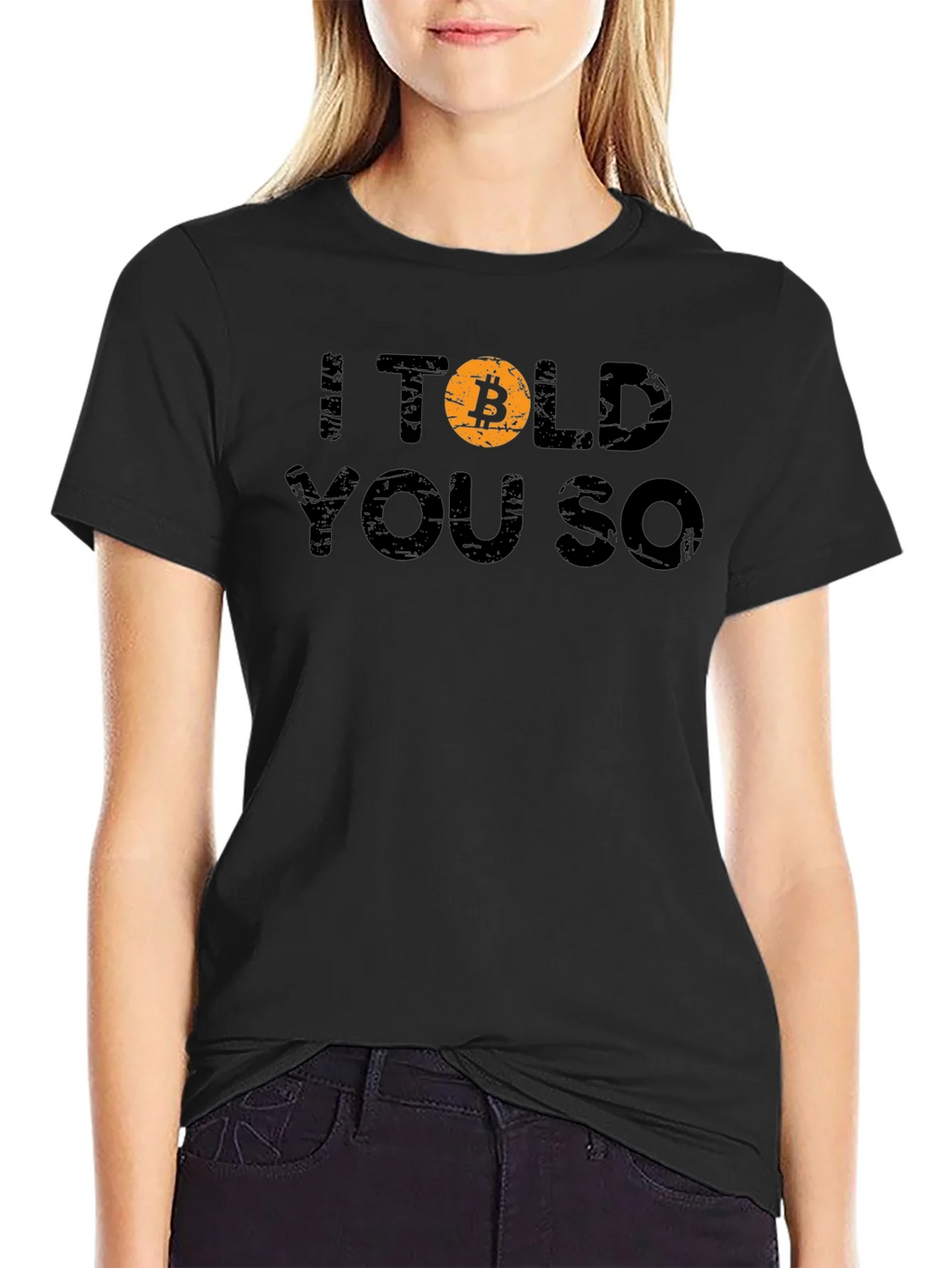 Bitcoin Crypto I Told You So Black T-Shirt product image 2
