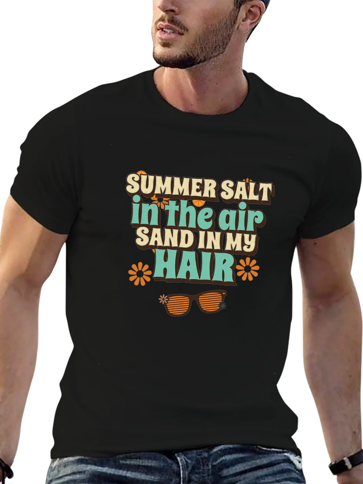 Summer Salt Sand Hair Graphic Tee product image 6