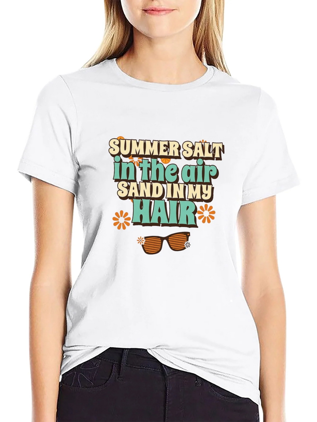 Summer Salt Sand Hair Graphic Tee product image 8