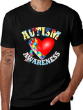 Autism Awareness T-Shirt - Puzzle Heart Design product image 1