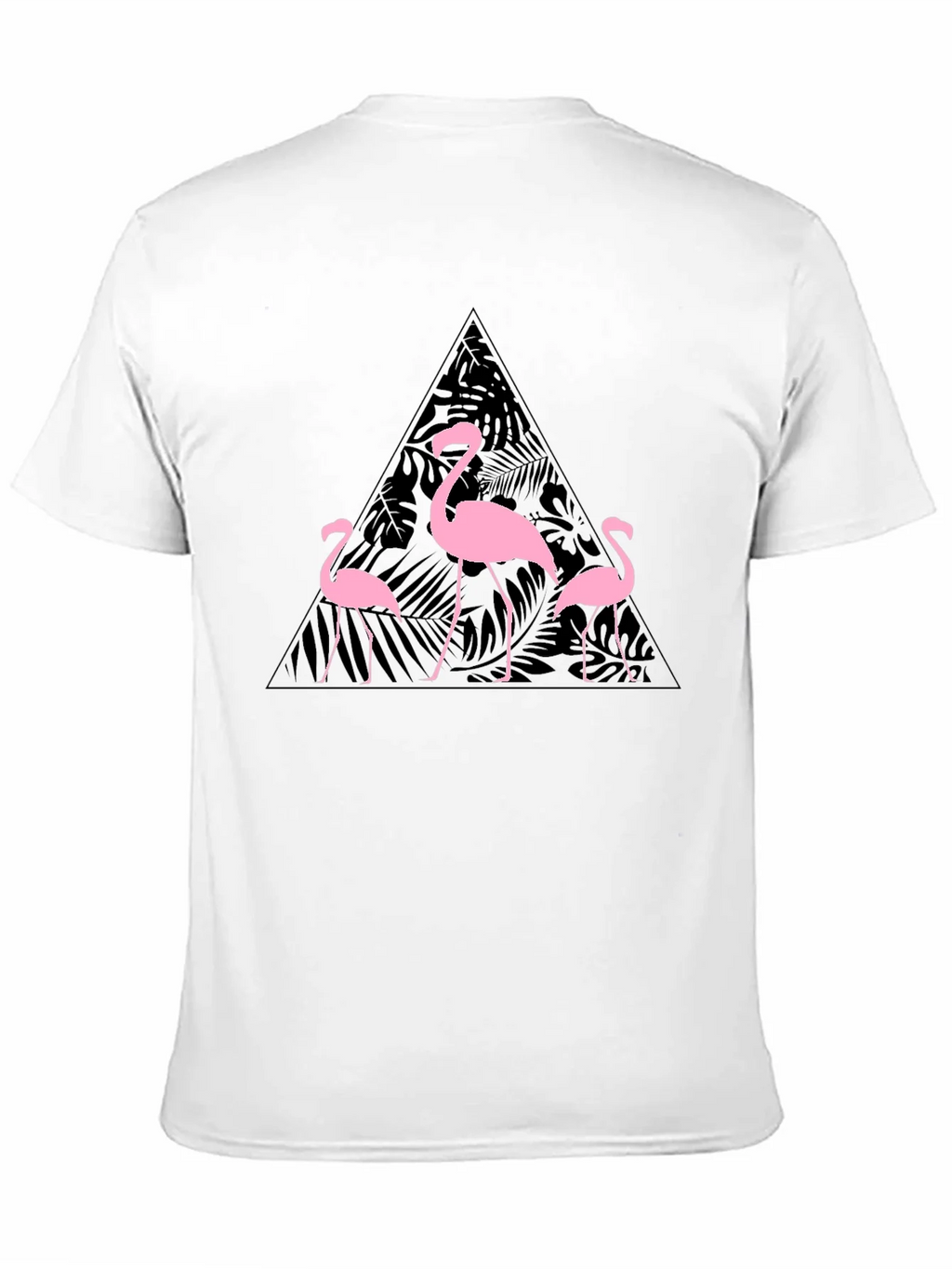 Flamingo Triangle Graphic T-Shirt - Black product image 10