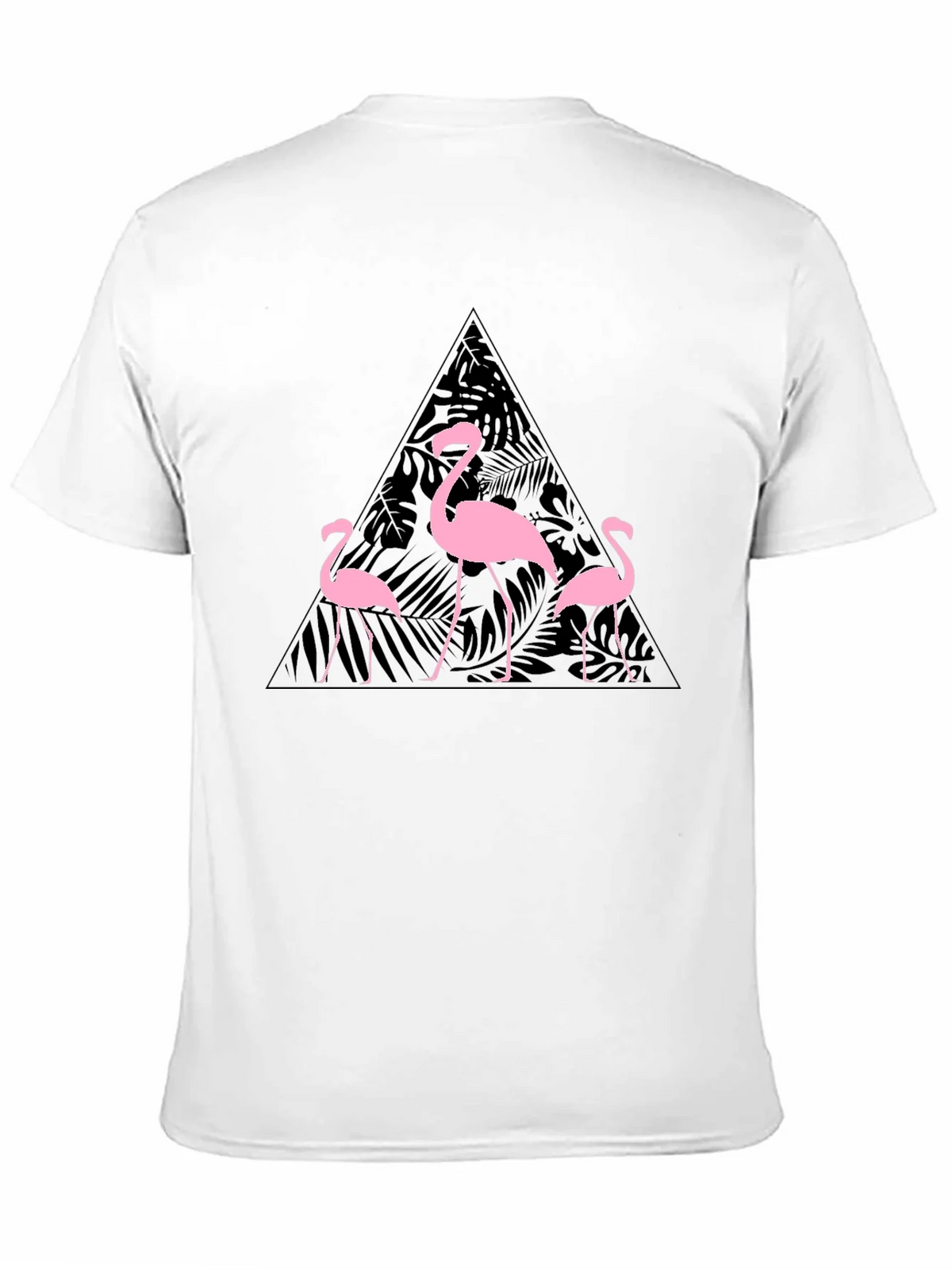 Flamingo Triangle Graphic T-Shirt - Black product image 10
