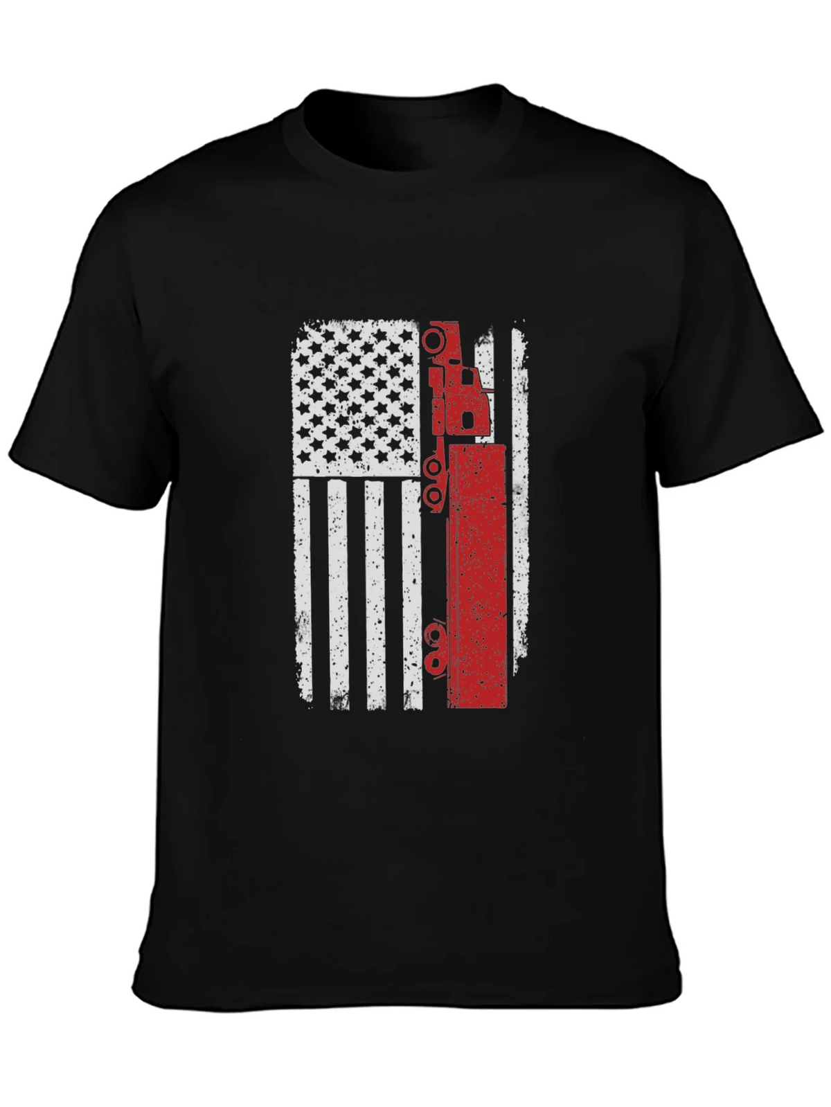 American Flag Crane Operator T-Shirt product image 3