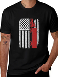 American Flag Crane Operator T-Shirt product image 1