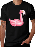 Pink Flamingo Inflatable Pool Float T-Shirt product image 1
