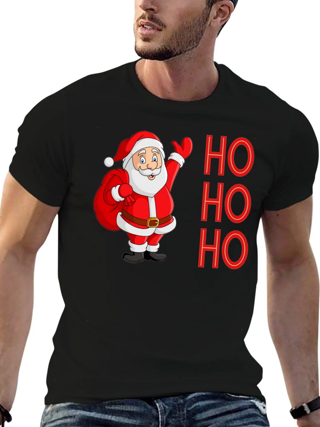 Ho Ho Ho Santa Tee - Holiday Cheer Shirt product image 6
