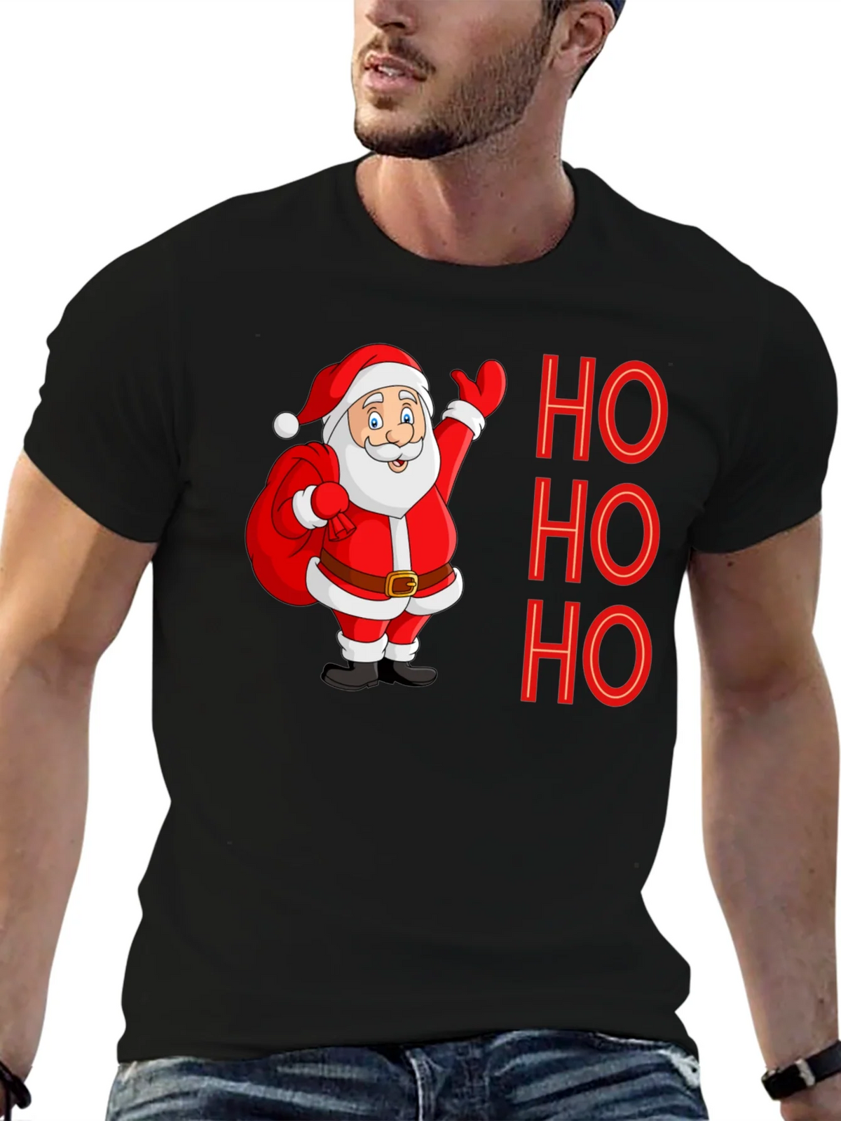 Ho Ho Ho Santa Tee - Holiday Cheer Shirt product image 6