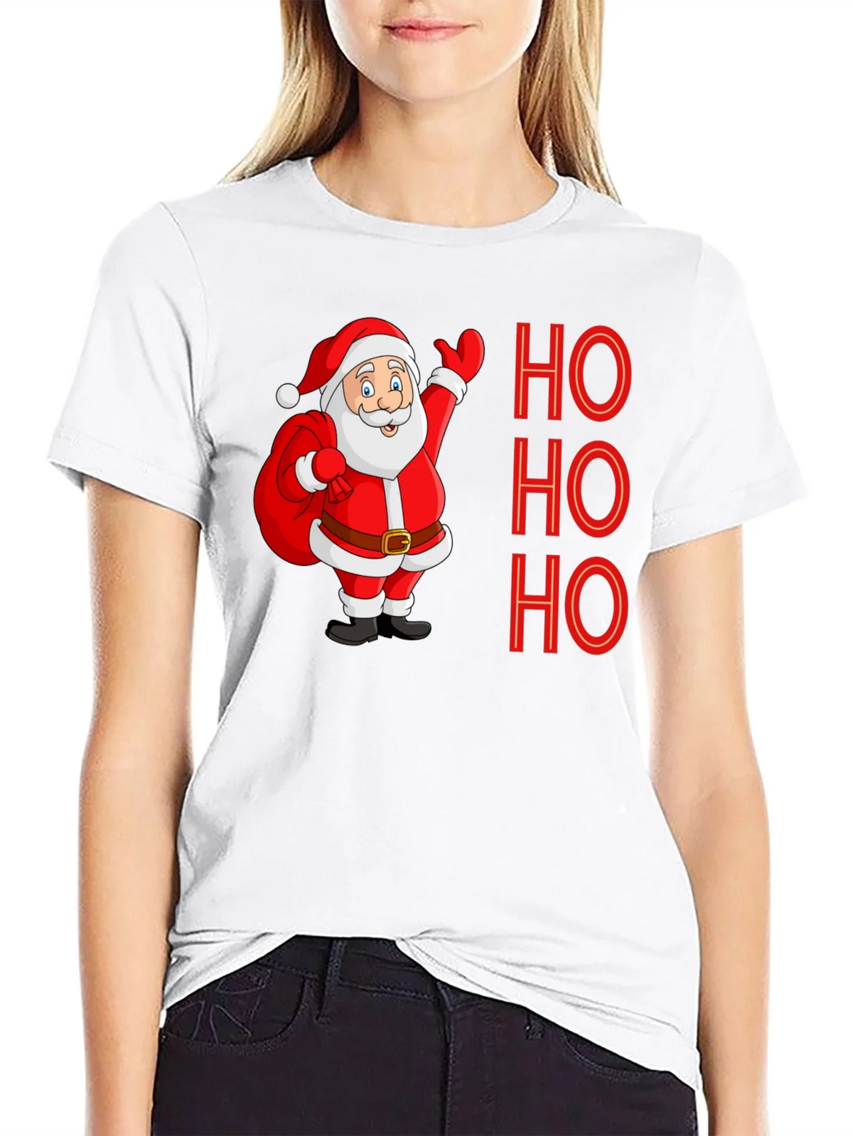 Ho Ho Ho Santa Tee - Holiday Cheer Shirt product image 8