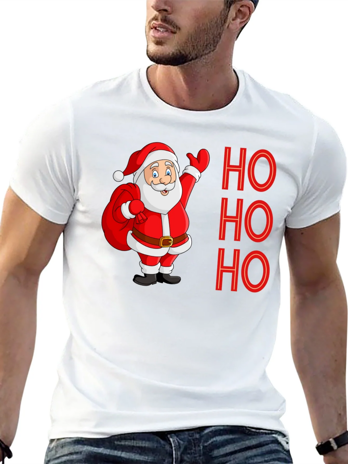 Ho Ho Ho Santa Tee - Holiday Cheer Shirt product image 12