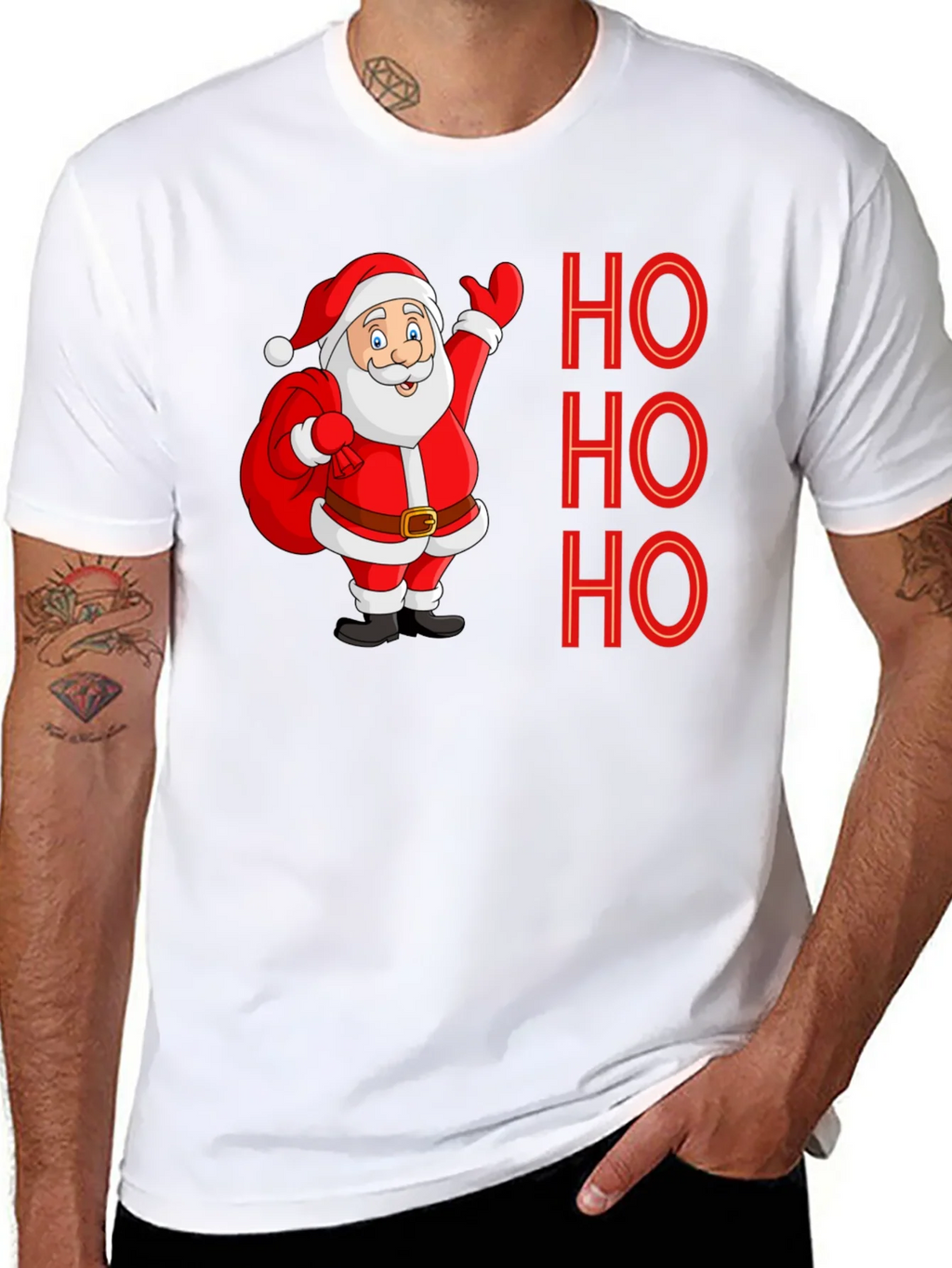 Ho Ho Ho Santa Tee - Holiday Cheer Shirt product image 7