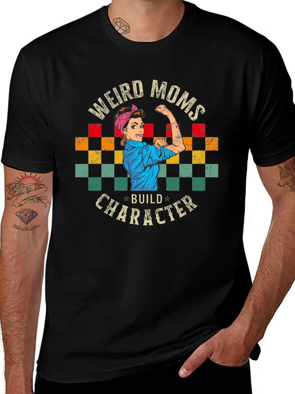 Weird Moms Build Character Graphic Tee - Unisex product image 1