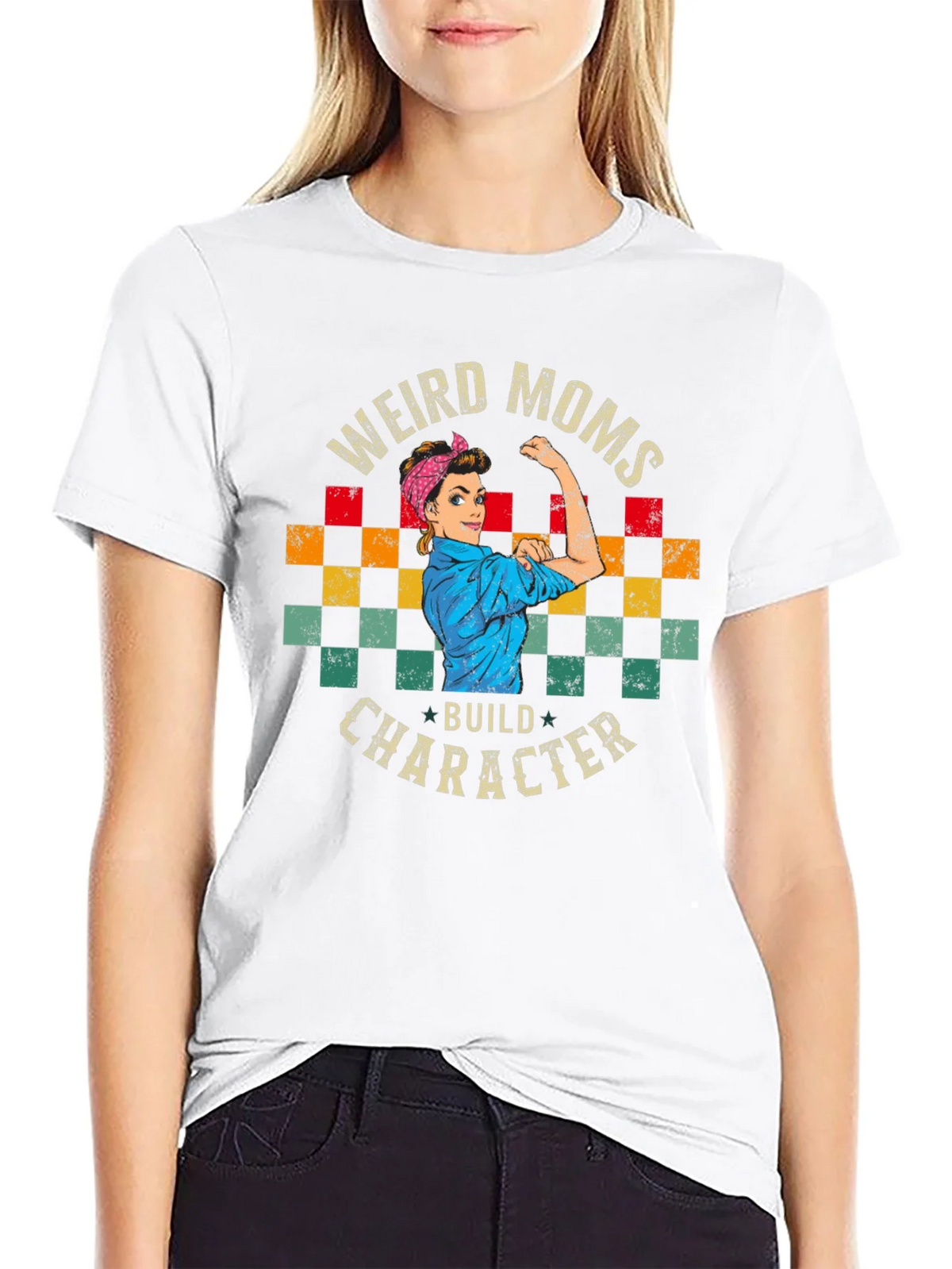 Weird Moms Build Character Graphic Tee - Unisex product image 8