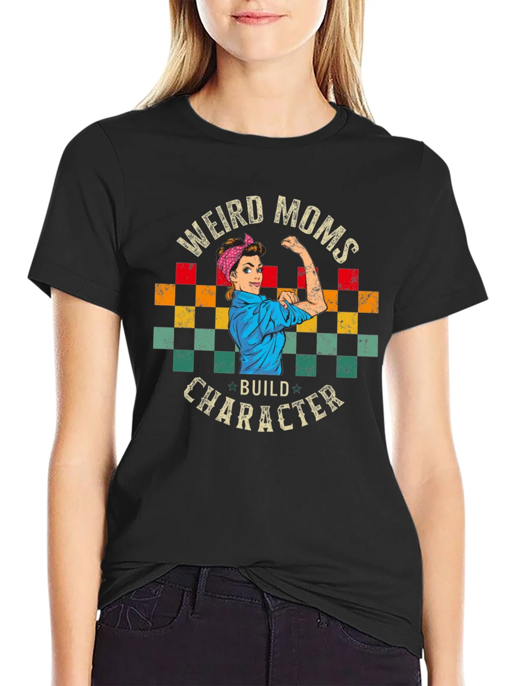 Weird Moms Build Character Graphic Tee - Unisex product image 2