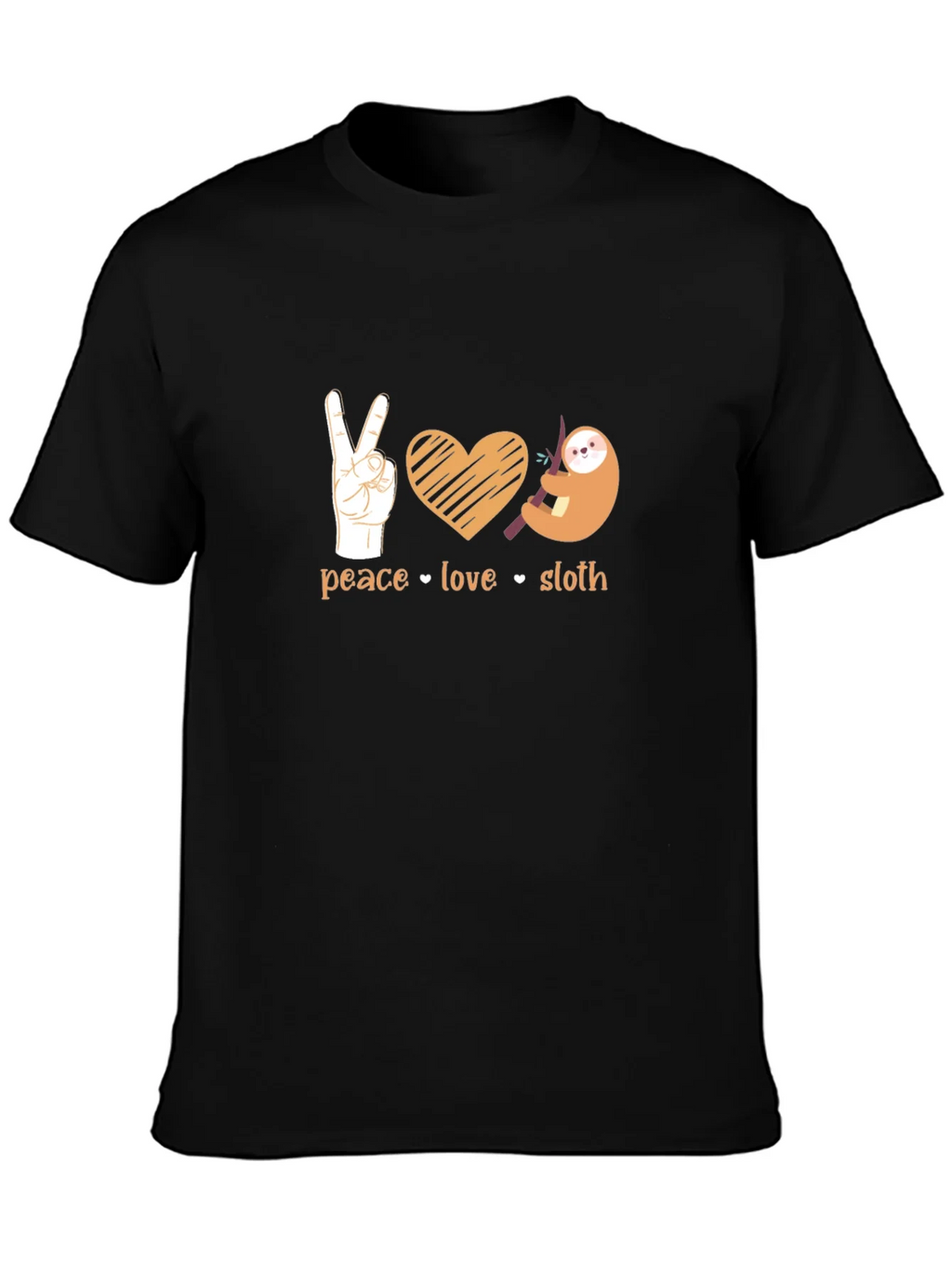 Peace Love Sloth T-Shirt product image 3