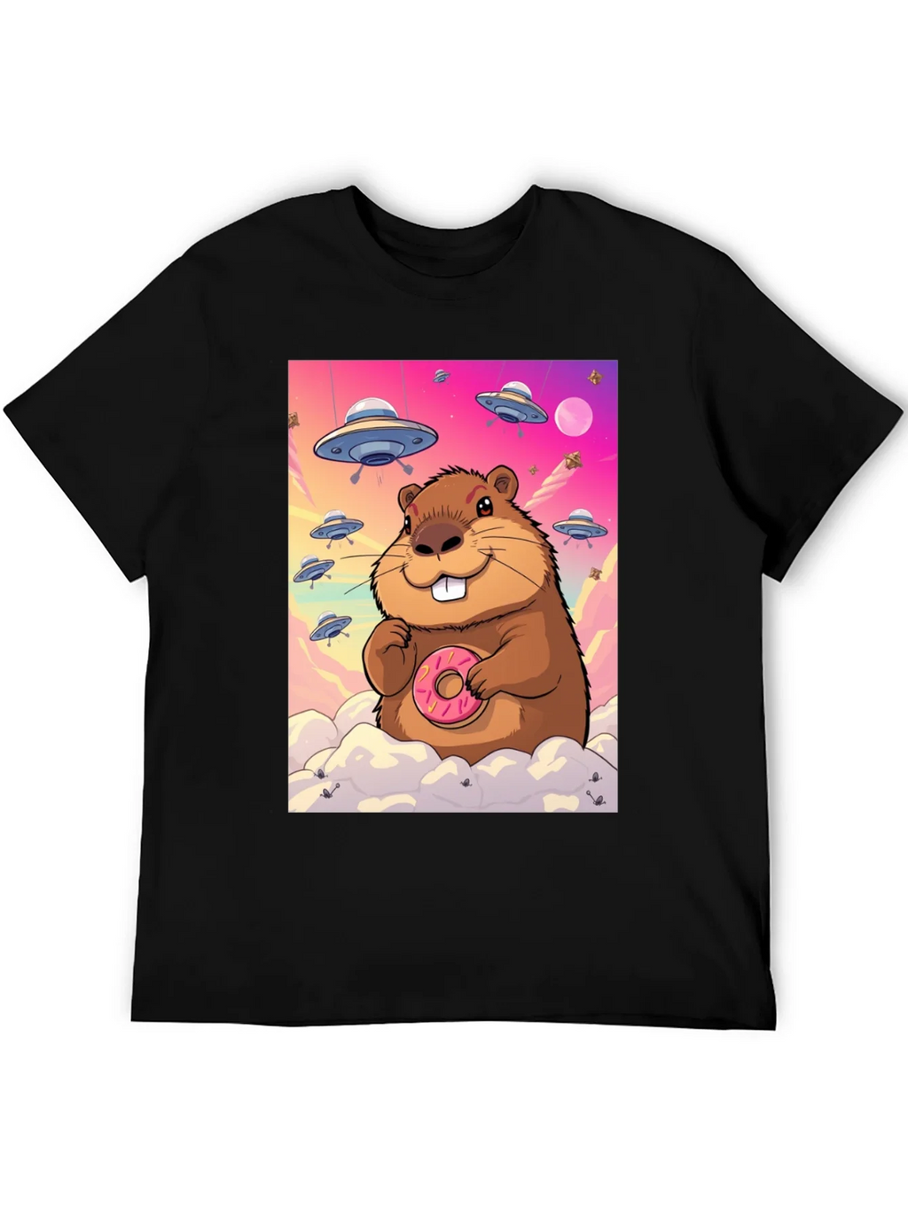 Space Beaver Donut T-Shirt product image 5