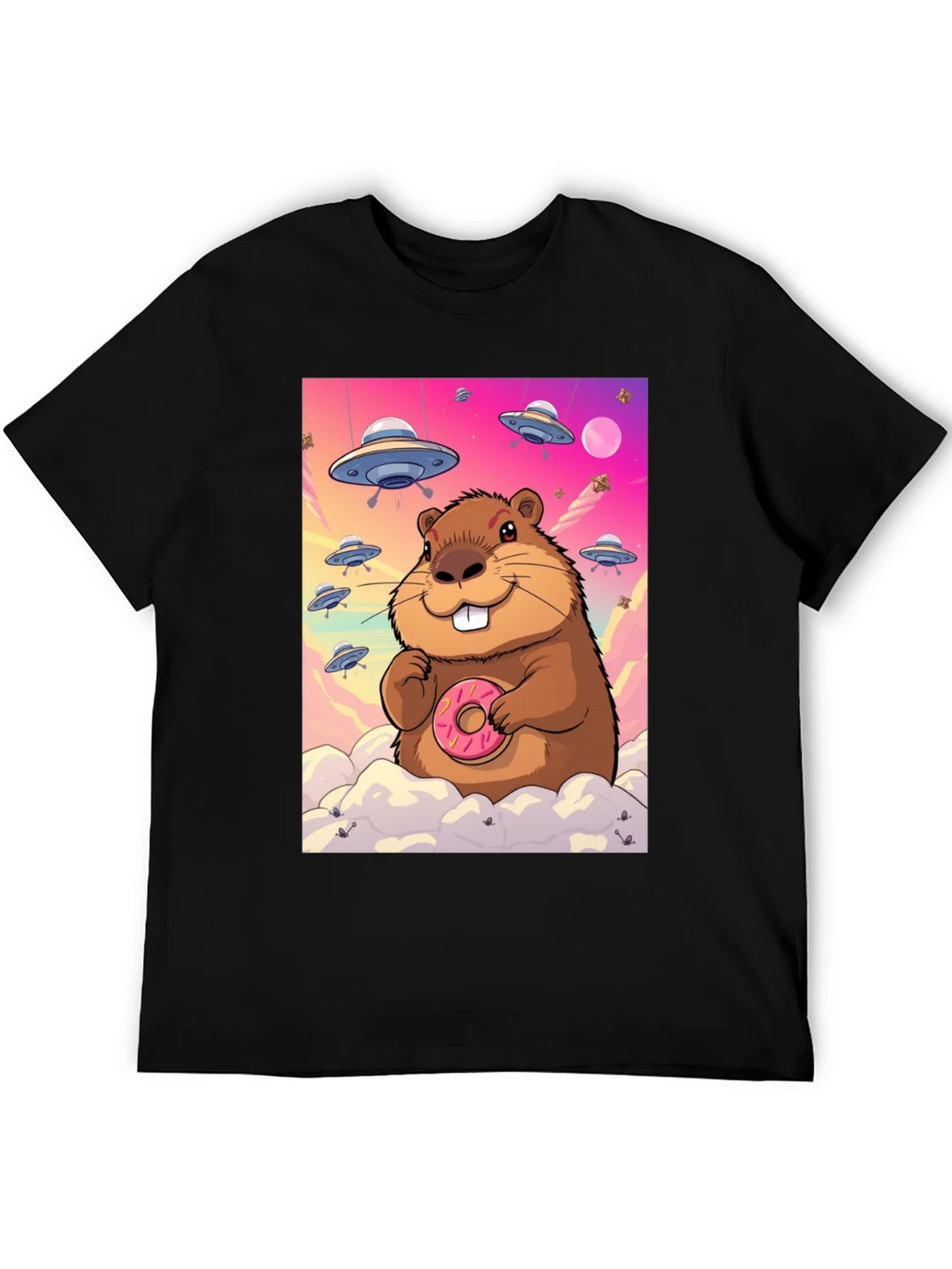 Space Beaver Donut T-Shirt product image 5