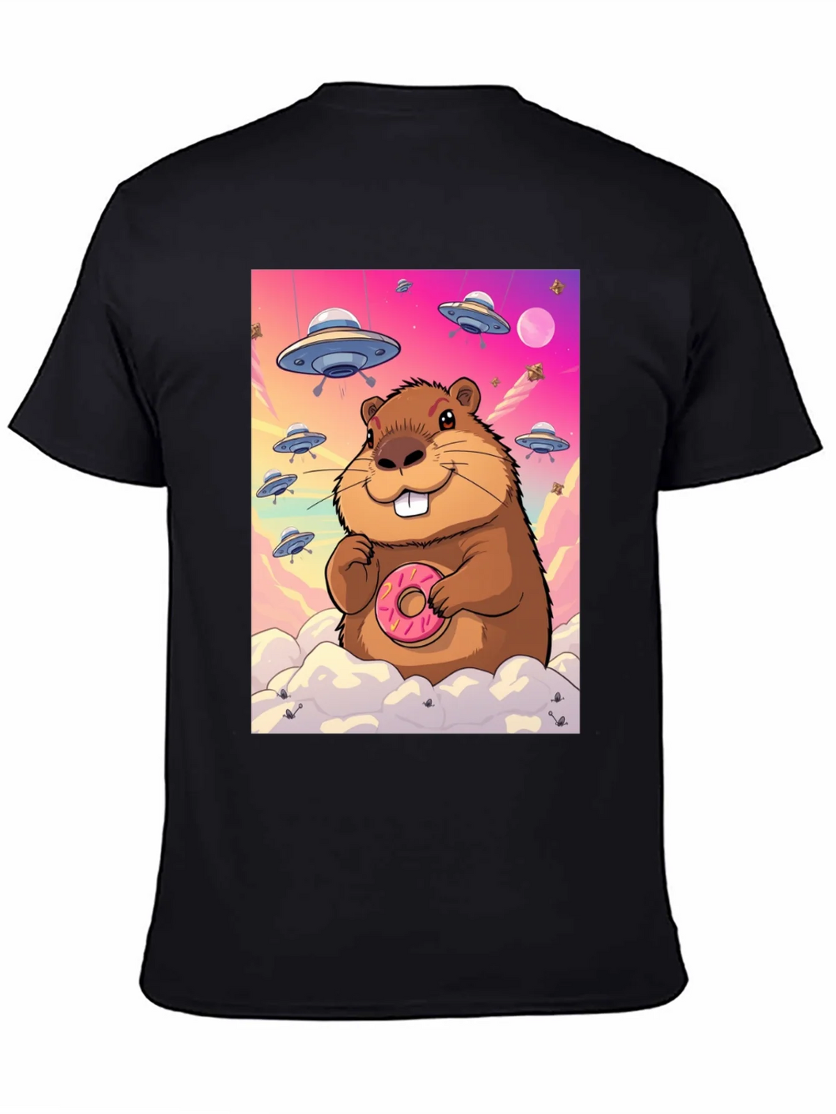 Space Beaver Donut T-Shirt product image 4