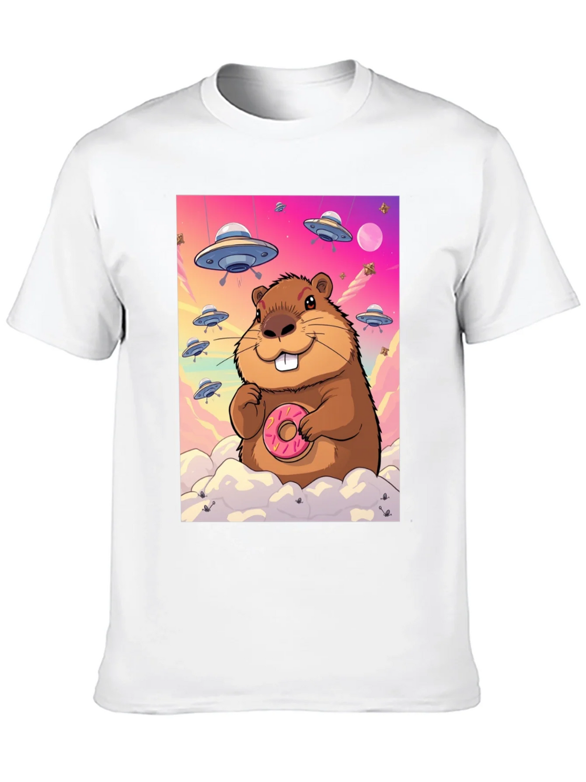 Space Beaver Donut T-Shirt product image 9