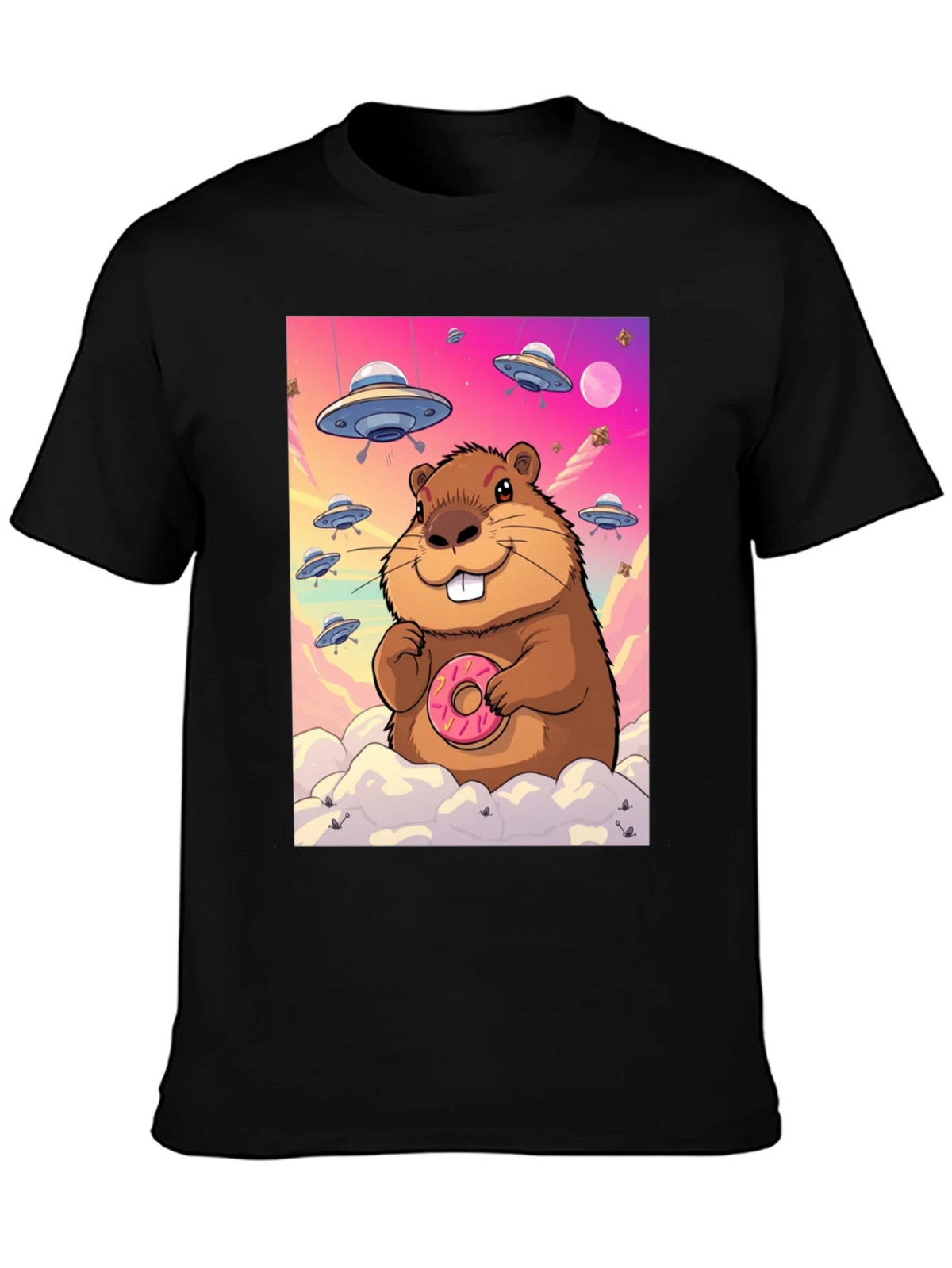 Space Beaver Donut T-Shirt product image 3
