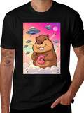Space Beaver Donut T-Shirt product image 1