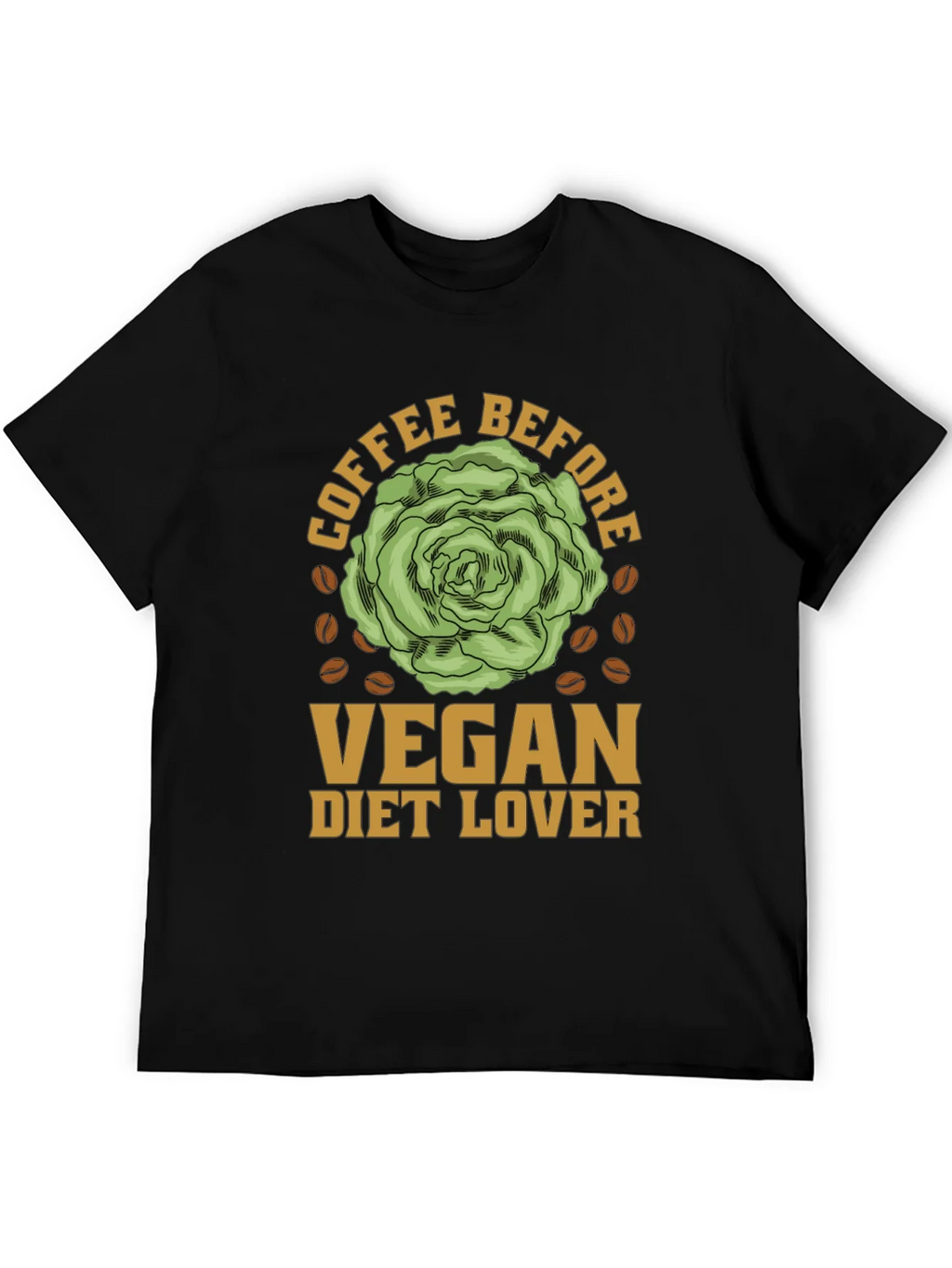 Vegan Diet Lover Coffee Before T-Shirt product image 5