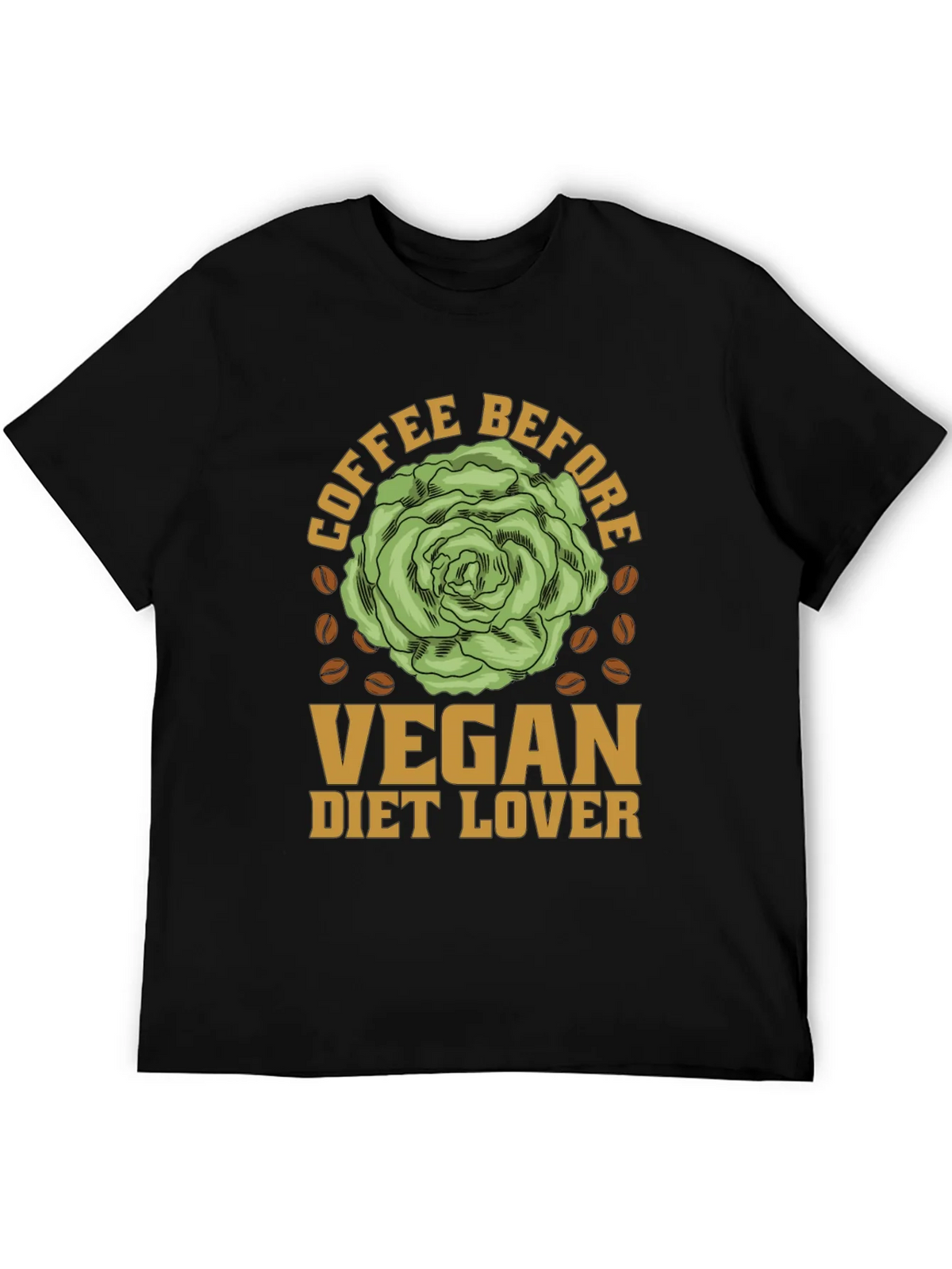 Vegan Diet Lover Coffee Before T-Shirt product image 5