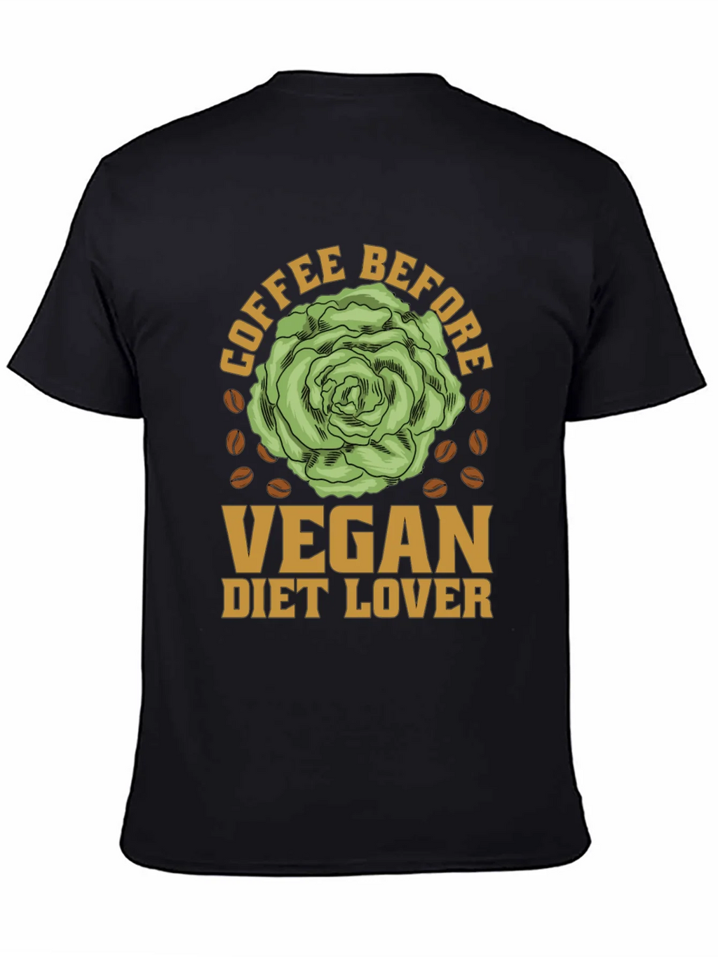 Vegan Diet Lover Coffee Before T-Shirt product image 4