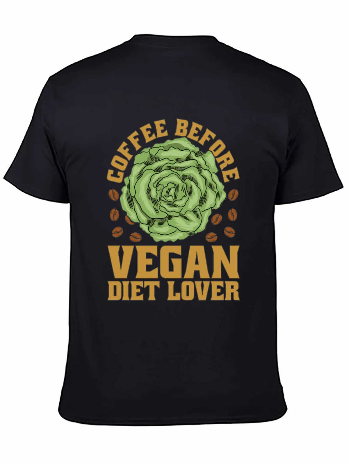 Vegan Diet Lover Coffee Before T-Shirt product image 4