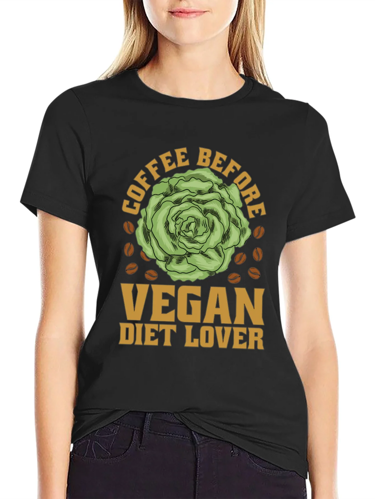 Vegan Diet Lover Coffee Before T-Shirt product image 2