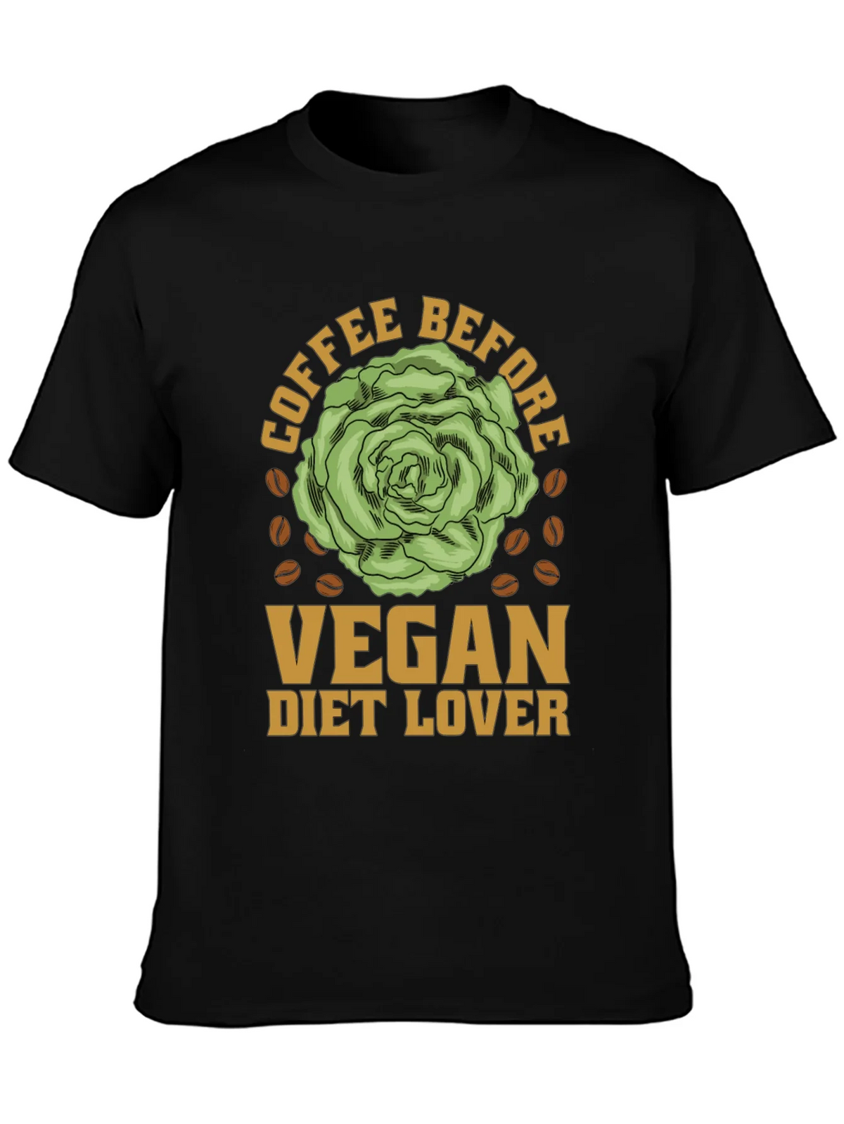 Vegan Diet Lover Coffee Before T-Shirt product image 3