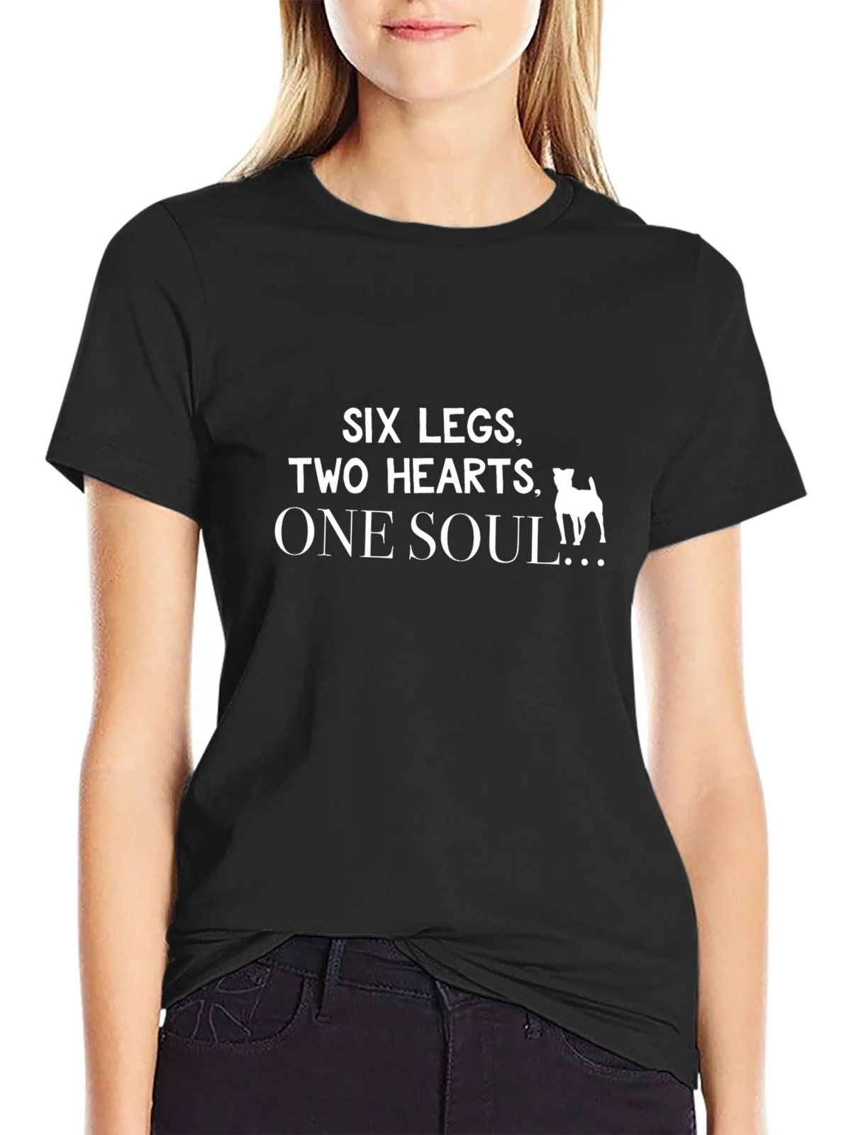 Six Legs Two Hearts One Soul Dog Lover T-Shirt product image 2