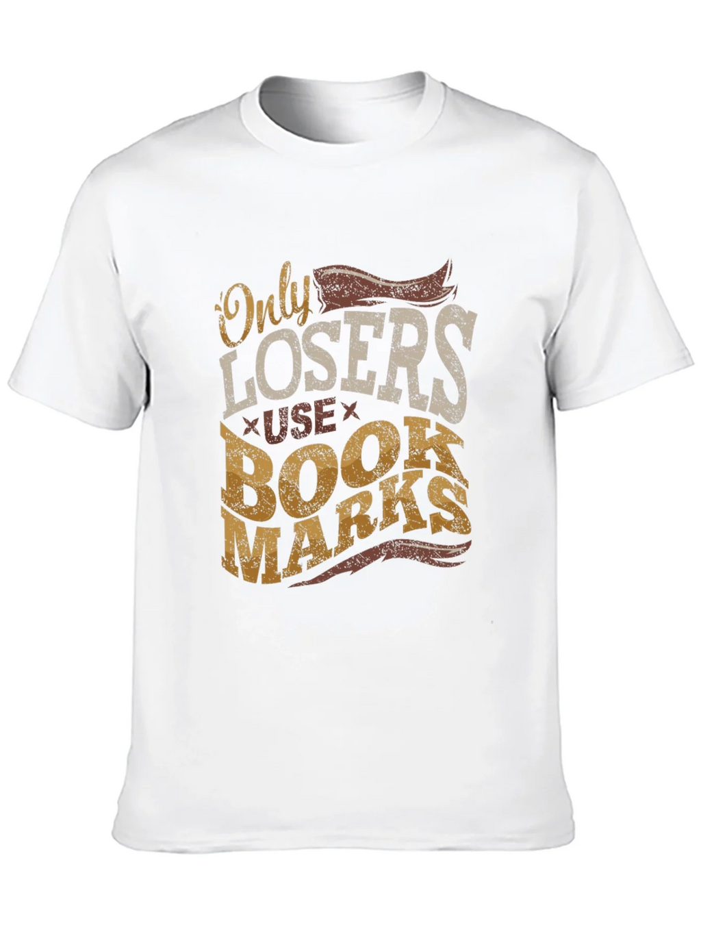 Only Losers Use Bookmarks Graphic Tee product image 9