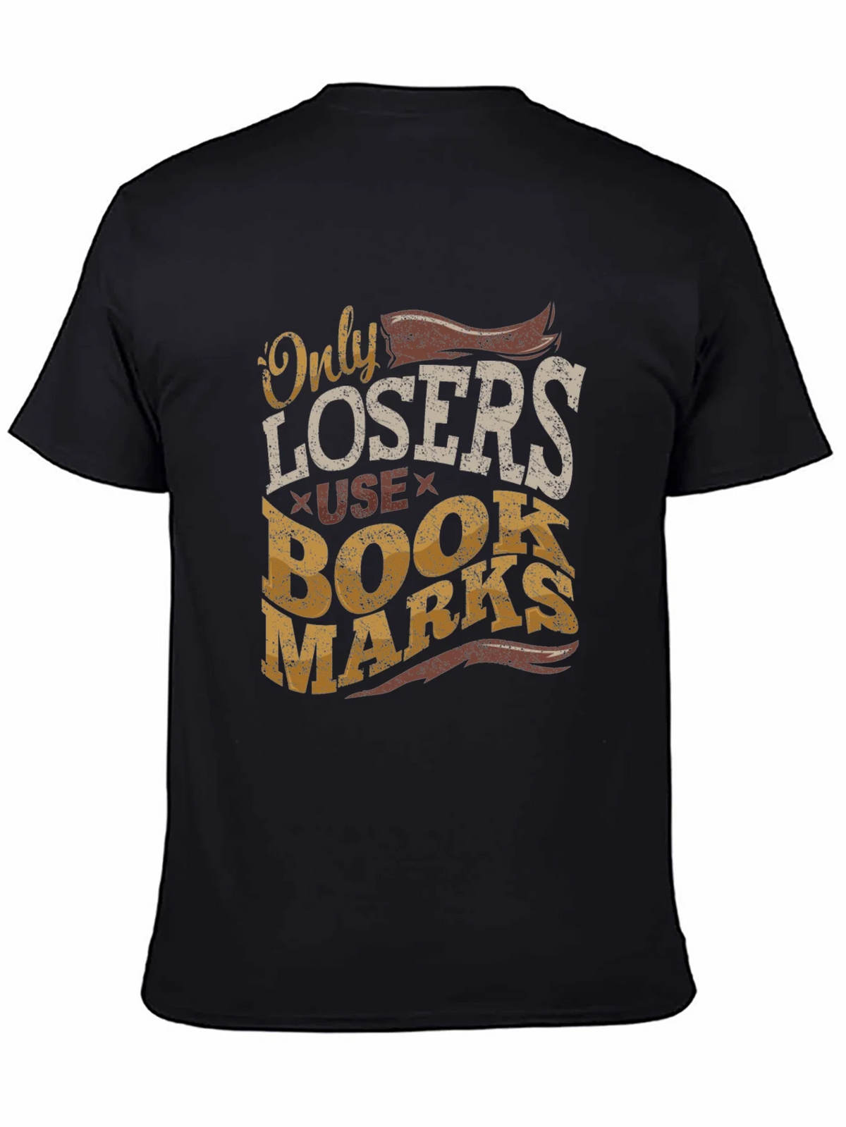 Only Losers Use Bookmarks Graphic Tee product image 4