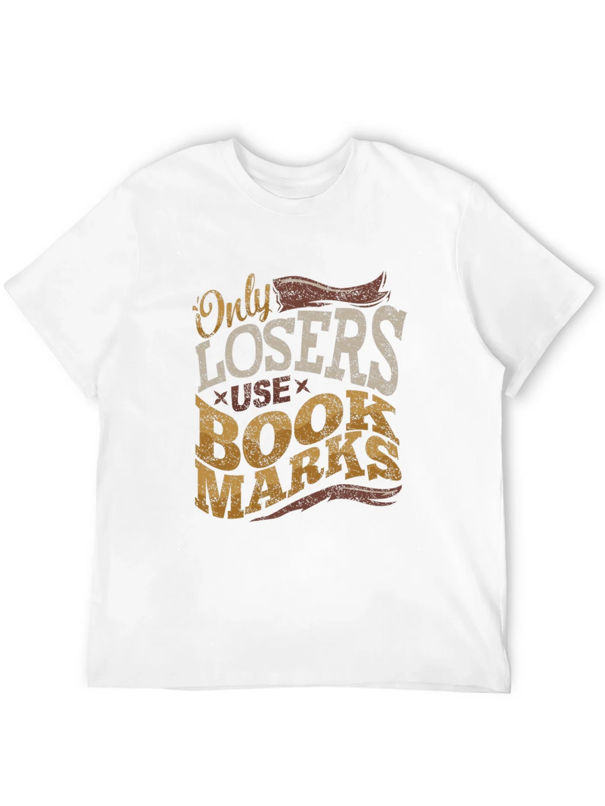 Only Losers Use Bookmarks Graphic Tee product image 11