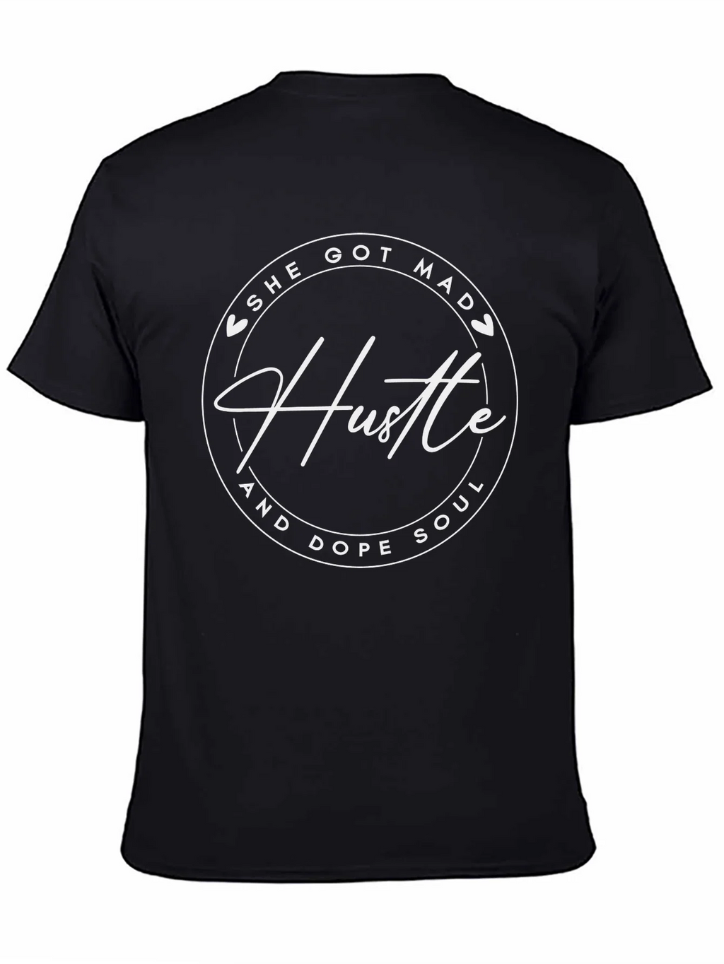 She Got Mad Hustle T-Shirt - Black Crew Neck Tee product image 4